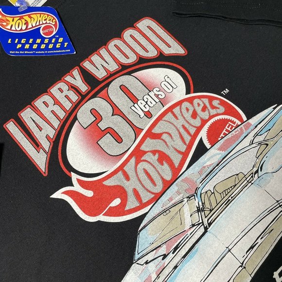 Vintage Larry Wood 30 Years Of Hot Wheels 1999 Mattel Men's Size L T Shirt NWT - Picture 6 of 12